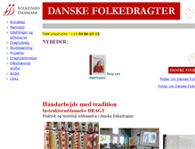 Tablet Screenshot of folkedragt.dk